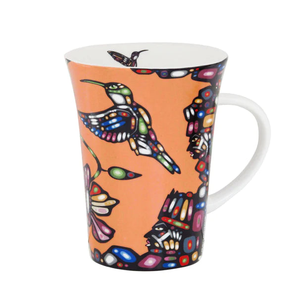 Hummingbird Porcelain Mug by John Rombough