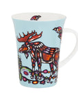Moose Porcelain Mug by John Rombough