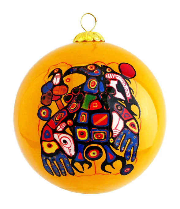 Man changing into thunderbird ornament Norval Morrisseau