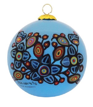 Ornament "Flowers And Birds" By Norval Morrisseau