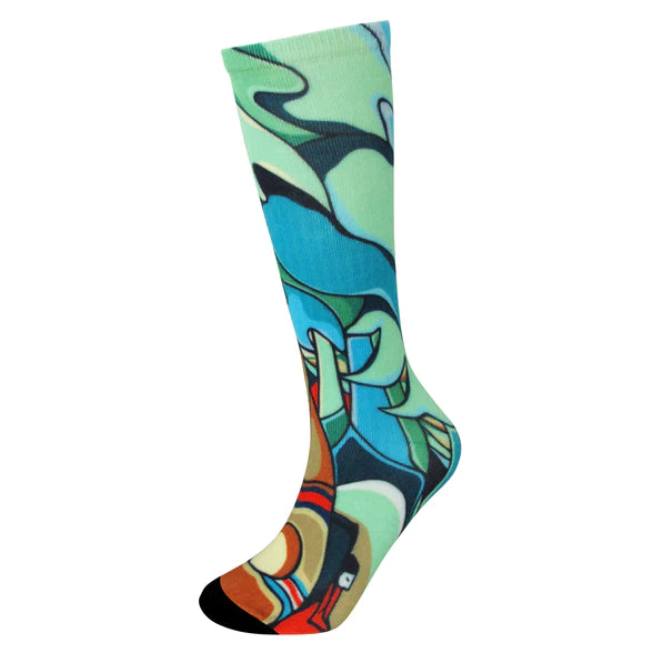 "And Some Watched the Sunset" By Daphne Odjig Art Socks