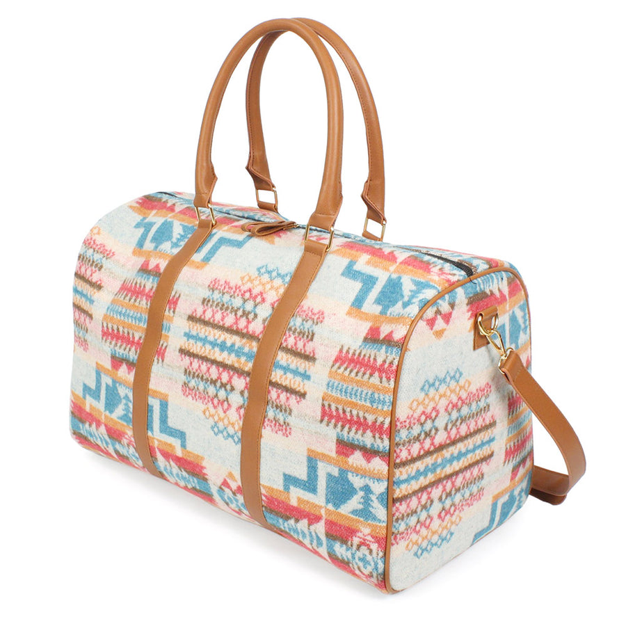 Aztec Patterned Duffle Travel Bags