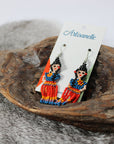 Figurine Beaded Earrings