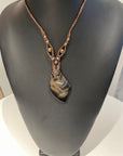 Pan art stone necklace