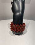 Pan art red seed bracelets