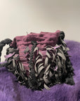 SAL LUL Semi Leather Purple Handbag