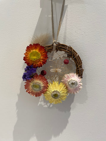 Aromatic Dreamcatcher with flowers