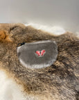 Small Seal Skin Embroidered Pouch