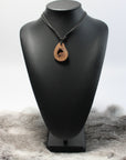 Pan art wood animal printed necklace