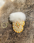 Leather and Fur Mitten and Boots Keychains