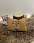 Leather beaded Pouch
