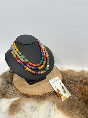 PA E&J Multicolor Beads Necklace