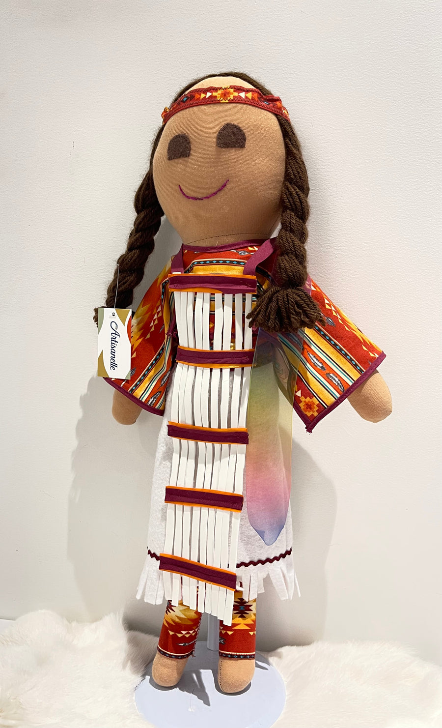 Large Indigenous Smiling Dolls