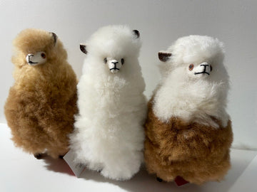 Miniature Wool Llama Doll