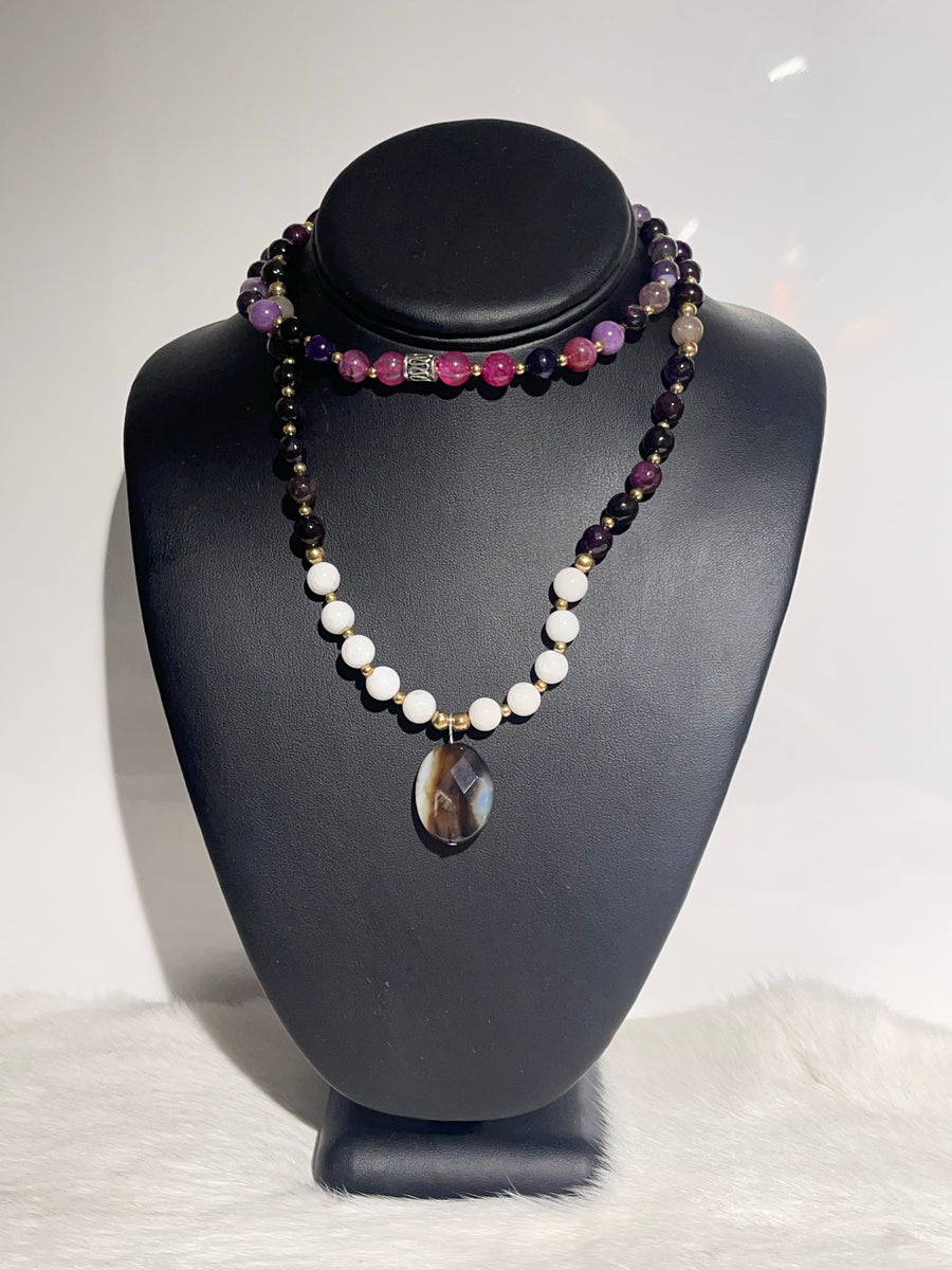 GT MYT Natural stone beaded necklaces