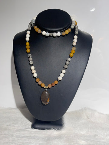 GT MYT Natural stone beaded necklaces