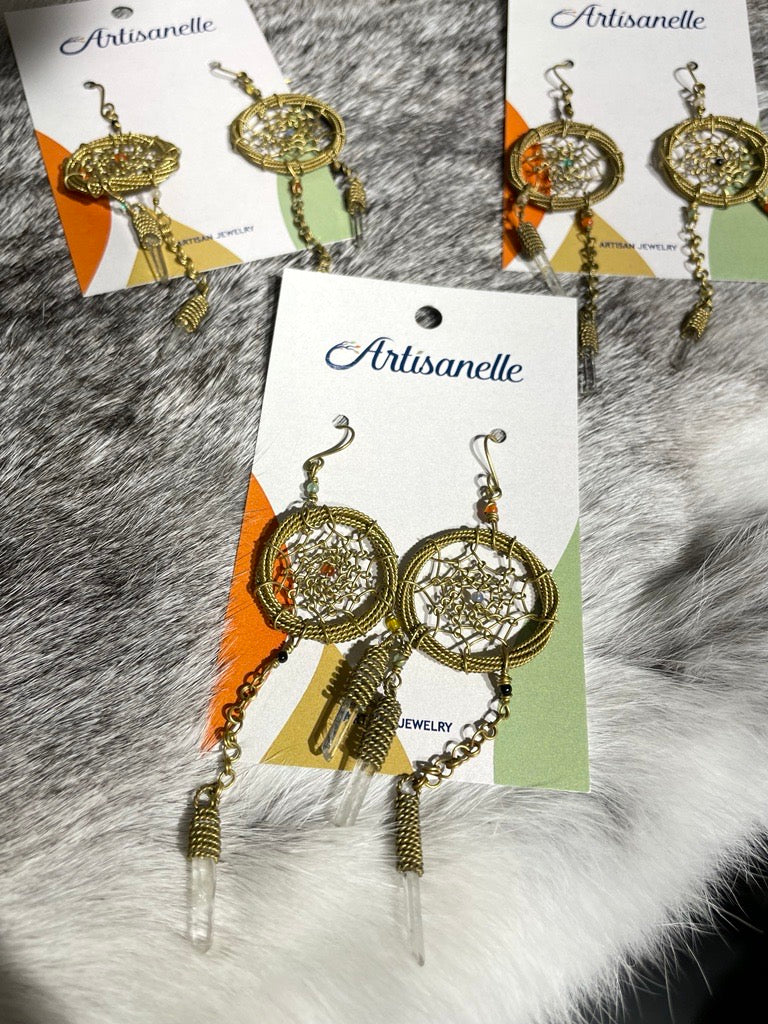 Pan Art Dreamcatcher Earring