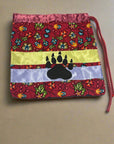 Ribbon Bag with Bear Paw