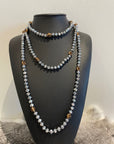 Long Crystal Beaded Necklaces