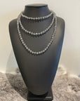 Long Crystal Beaded Necklaces