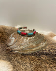 Western Rectangle Stone Cuff Bracelet