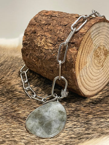 Natural Stone Necklace Pendants Necklace