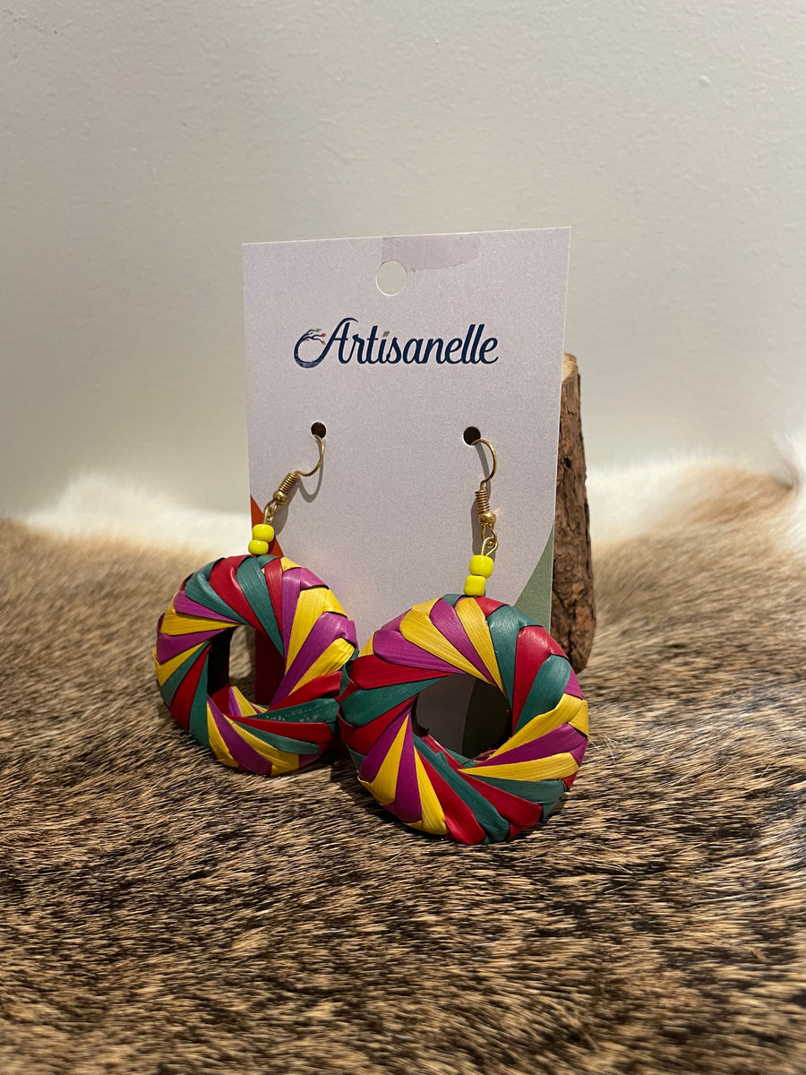 Woven Palm Earrings