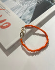 Orange Crush crystal Stretch bracelet