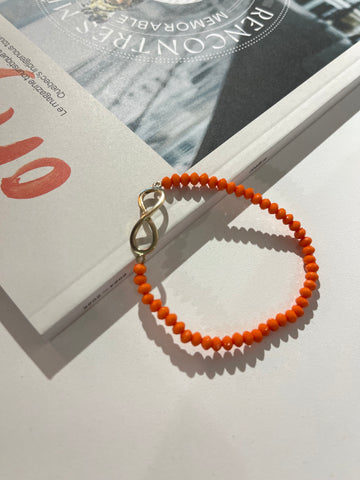 Orange Crush crystal Stretch bracelet