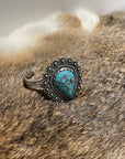 Turquoise Teardrop Cuff Bracelet