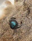 Turquoise Teardrop Cuff Bracelet