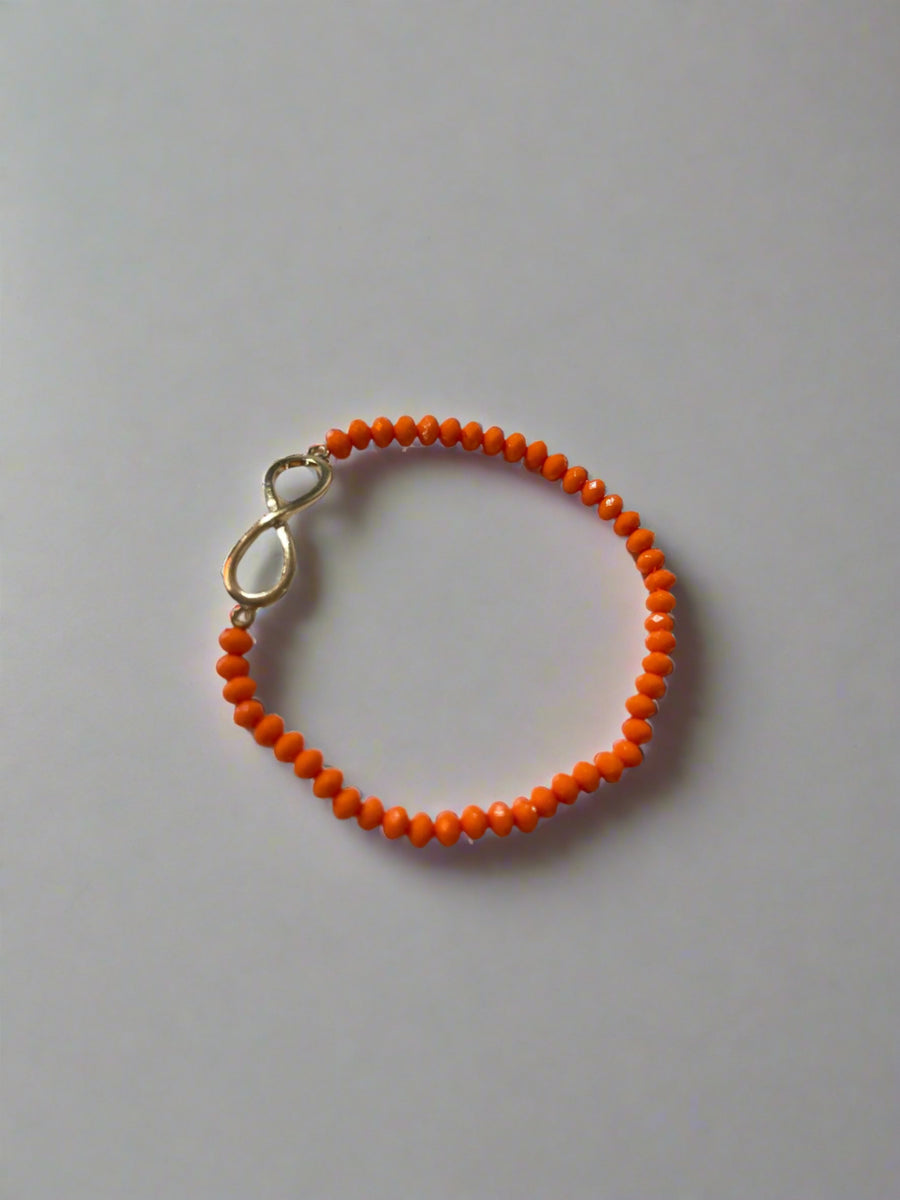 Orange Crush crystal Stretch bracelet