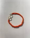 Orange Crush crystal Stretch bracelet