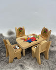 SAL PAT Mini wooden dinning set
