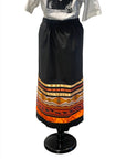 Black and Orange Skirt