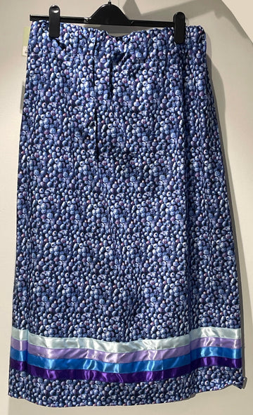 Blueberries Ribbon Skirt