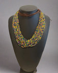 Multi Layered Seed Beaded Long Necklace