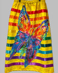 Ribbon skirt with butterfly