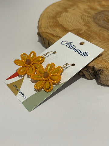 Beaded Flower Earring