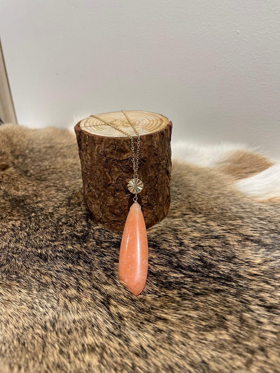 Teardrop Stone Necklace