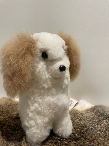 Alpaca fur doll puppy