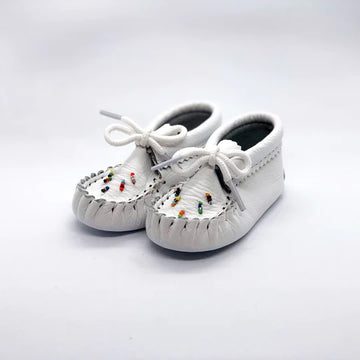 Baby White moccasins