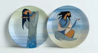 Mother Earth’s Tears/Spirit Of The Winds Decorative Plates by Maxine Noel