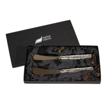 Silver Pate Knives Set - Eagle Whale by Terry Starr