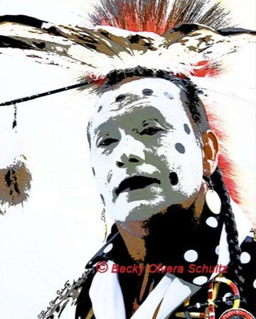 Powwow Dancer by Mickey Mason