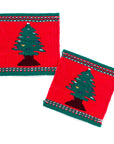 Christmas Tree Tapestry Coasters, set of 2