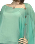 Silky Poncho/Cape Shell Buttons