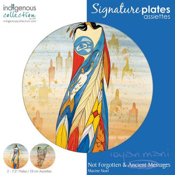 Not Forgotten & Ancient Message Decorative Plate by Maxine Noel