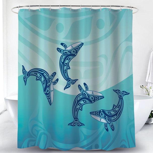 Shower Curtain - Humpback Whale by Gordon White