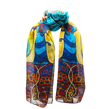 Leah Dorion "Strong Earth Woman" Artist Scarf